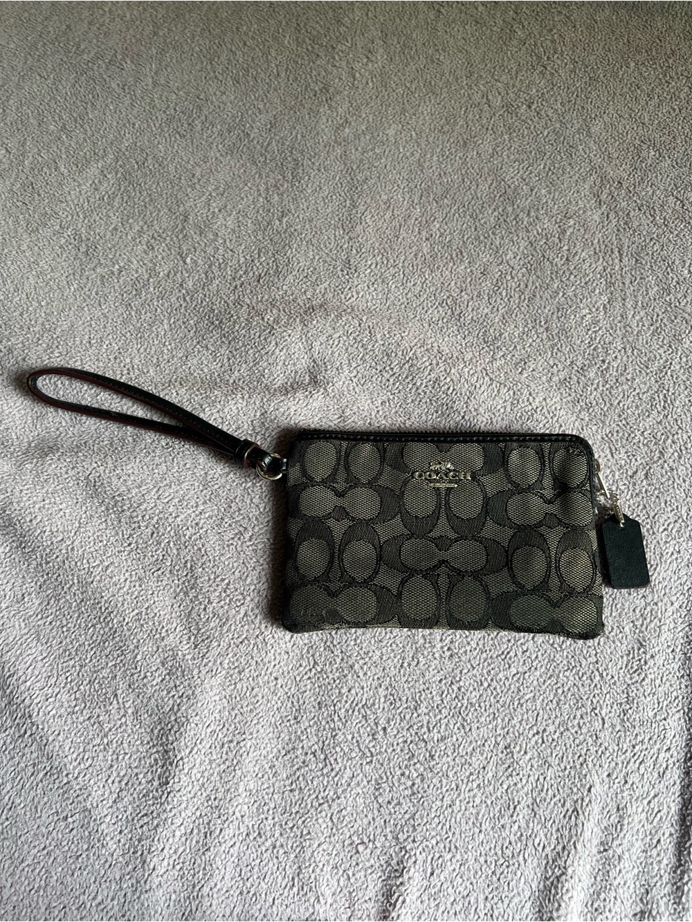 Authentic Coach Small Canvas Wristlet Wallet
